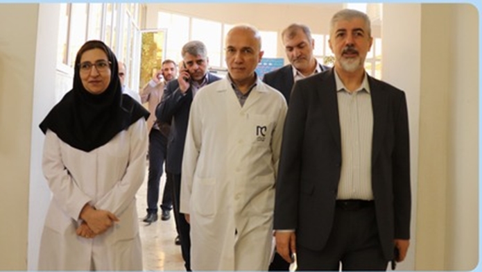 بازدید معاون توسعه مدیریت و منابع دانشگاه از بیمارستان شهید مدرس